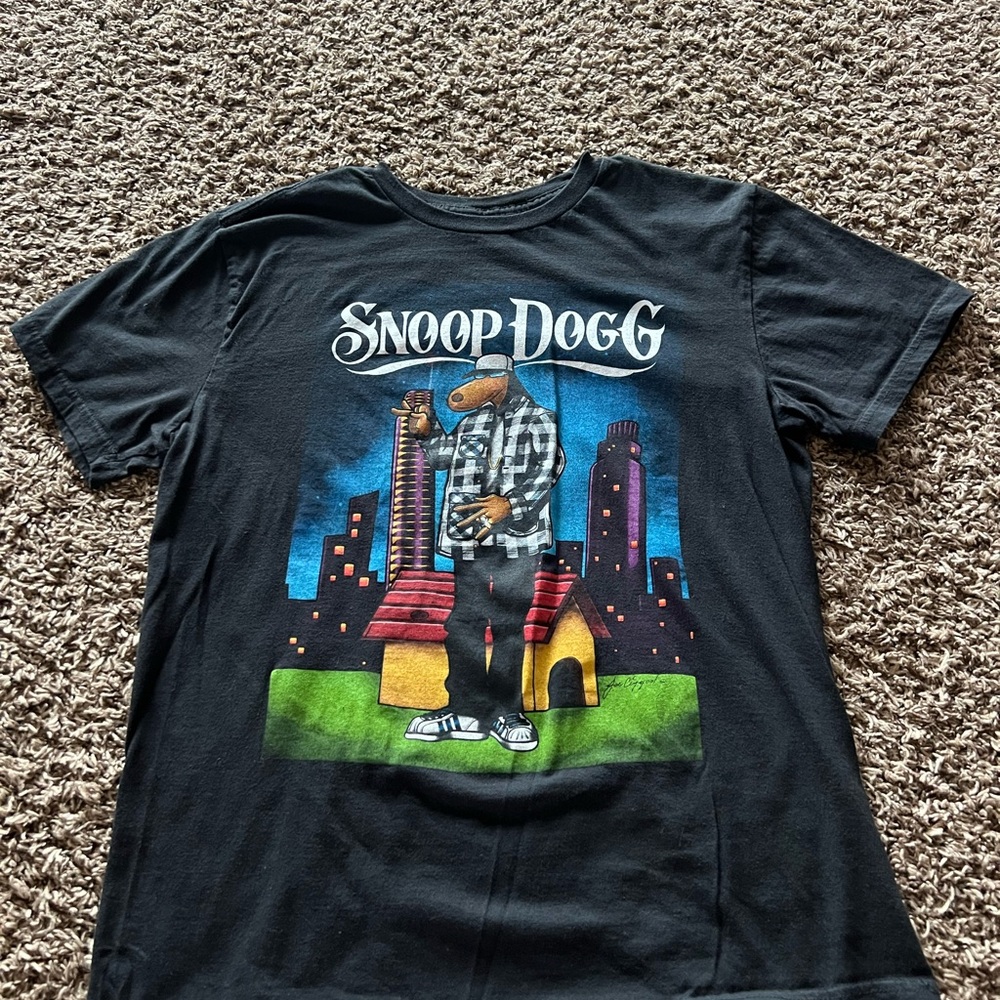 Snoop Dogg Black Graphic T-Shirt for Dogs